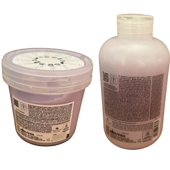 Davines Love Smoothing Shampoo Conditioner Set Smooth Anti Frizz Full Size NEW - Picture 3 of 3